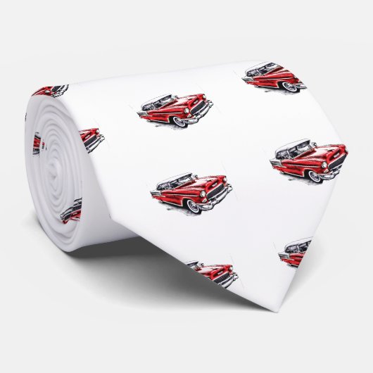 Cravate 55 Chevy (Roulé)