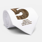 Cravate 5 Year Anniversary - Wood Anniversary Milestone (Roulé)