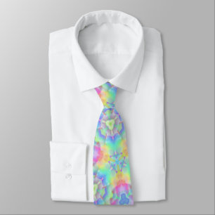 Cravate 60s Bright Pastel Kaleidoscope Imprimer