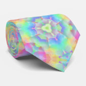 Cravate 60s Bright Pastel Kaleidoscope Imprimer (Roulé)
