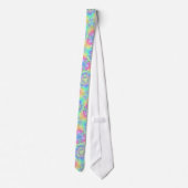 Cravate 60s Bright Pastel Kaleidoscope Imprimer (Dos)
