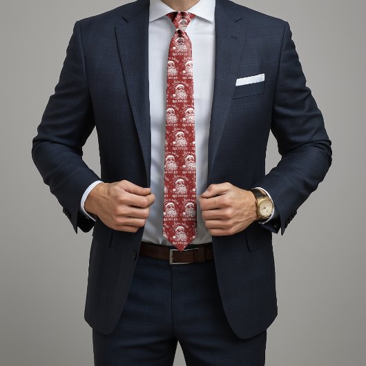 Cravate 67 Meme Funny Santa Says Six Seven Christmas