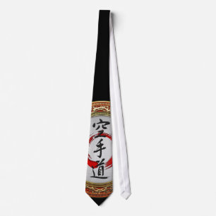 Cravate [700] Calligraphie japonaise - Karate-do