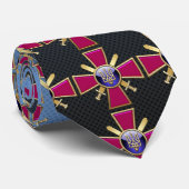 Cravate [700] Emblème des forces terrestres ukrainiennes (Roulé)