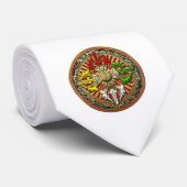 Cravate [700] Tibétain Double Dorje Mandala (Roulé)