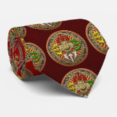 Cravate [700] Tibétain Double Dorje Mandala (Roulé)