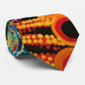 Cravate 70s 60s Psychedelic Hippy Retro Hip (Roulé)