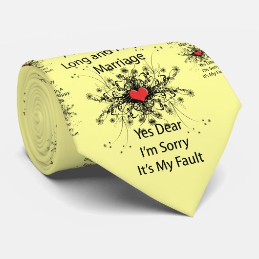 Cravate 7 Mots À Un Mariage Long (Roulé)