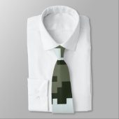 Cravate 8 Bit Pixel Digital Urban Camouflage / Camo (Attaché)