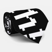 Cravate 8 Bits Huzzah ! (Roulé)