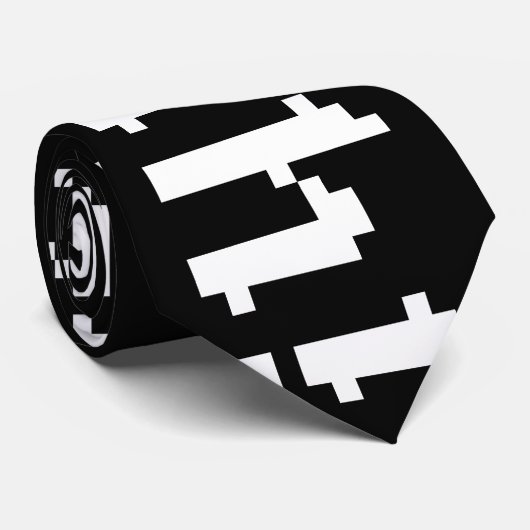 Cravate 8 Bits Huzzah ! (Roulé)
