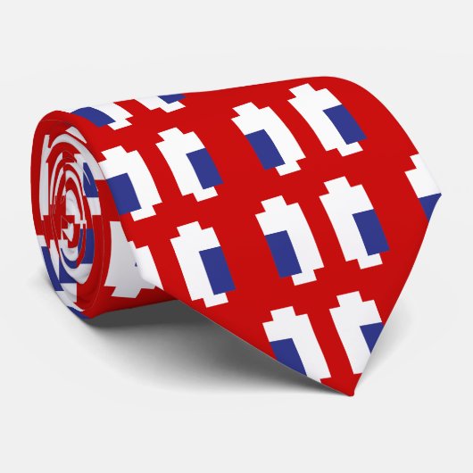 Cravate 8 bits Pixel Manga Eyes (Roulé)