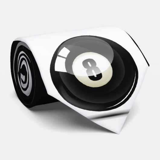 Cravate 8 Eight Ball Designer Tie (Roulé)
