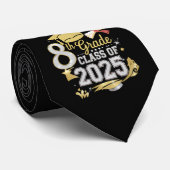 Cravate 8e Classe De 2025 Graduate Graduation (Roulé)