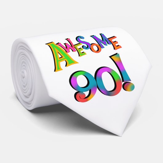 Cravate 90 T-shirts impressionnant et Gifs d'anniversaire (Roulé)