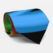 Cravate à arc-en-ciel coloré Abstraite (Roulé)