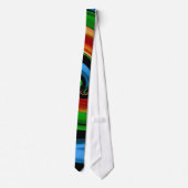 Cravate à arc-en-ciel coloré Abstraite (Dos)