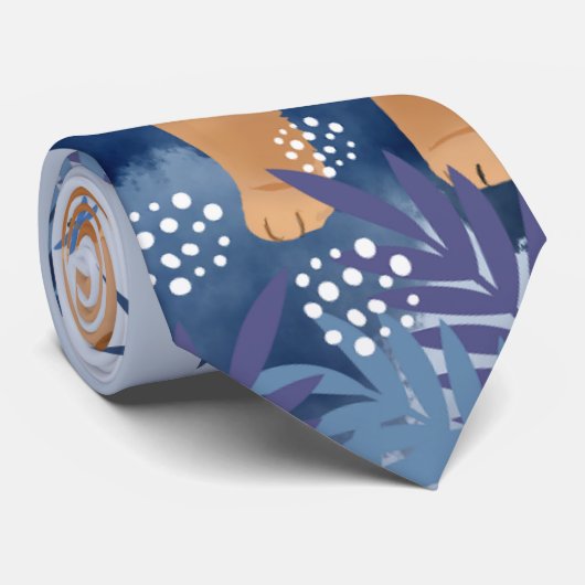 CRAVATE à boue lisse INDIGO (Roulé)