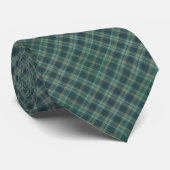 Cravate à carreaux bleus et verts pour hommes (Roulé)