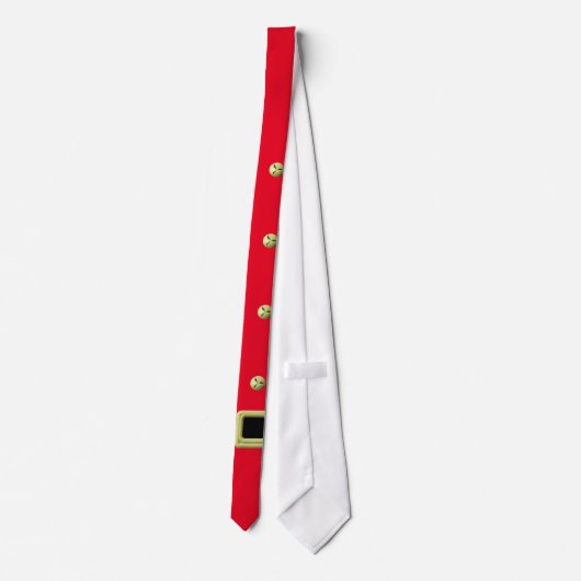 cravate à ceinture père Noël et à sonnette (Dos)