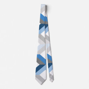 cravate à chevrons bleus