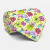 Cravate à cravate de conception florale de printem (Roulé)