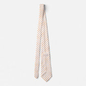 Cravate à cravate orange et blanche (Dos)