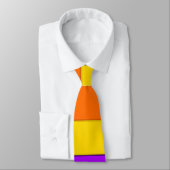 Cravate à cravate rayée orange jaune (Attaché)