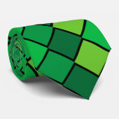 Cravate à cravate verte et noire (Roulé)