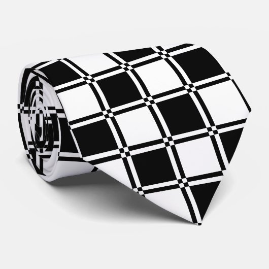 Cravate à damiers (Roulé)