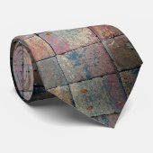 Cravate À damiers en briques multicolores (Roulé)