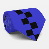 Cravate À damiers noir pasta -_- La peau (Roulé)