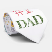 Cravate à Fête des pères florale : #1 DAD (Roulé)