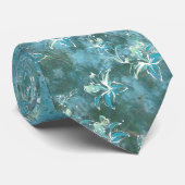 Cravate à fleurs 9A (Roulé)