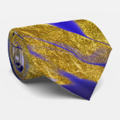Cravate à motif abstrait de couleurs  (Roulé)