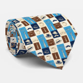 Cravate à motif Dapper Dad pour la fête des Pères (Roulé)