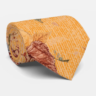 Cravate à motif de citrouilles et de fleurs de Tha