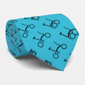 Cravate à motif de vélo Brompton (Roulé)