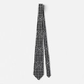 Cravate à motif diamant noir et blanc (Devant)