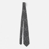 Cravate à motif diamant noir et blanc (Dos)