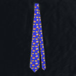 Cravate à motif Doughnut amusant<br><div class="desc">Cette cravate est-elle mignonne et amusante pour Hannukah ou juste pour le plaisir ? Motif disponible en d'autres couleurs et sur d'autres articles dans ma boutique.</div>