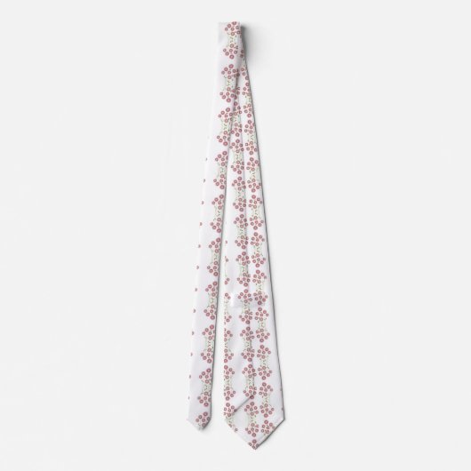 Cravate à motif floral abstrait (Dos)
