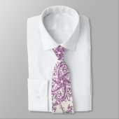 cravate à motif floral médiéval (Attaché)