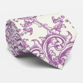 cravate à motif floral médiéval (Roulé)