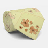 Cravate à motif floral vintage (Roulé)