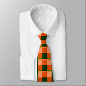Cravate à motif orange vert (Attaché)