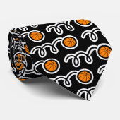 Cravate à motif pour joueur de basket ou entraîneu (Roulé)