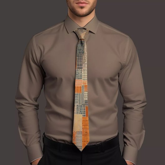 Cravate à motif Vintage élégant