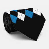 Cravate à motifs de losanges à la mode (Roulé)