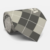 Cravate à motifs de losanges de crâne (Roulé)